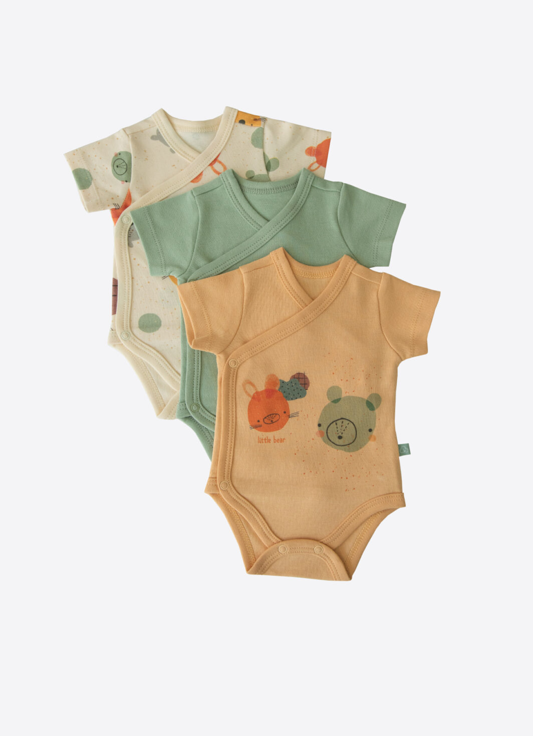 Body Kimono Manica Corta Mio Set 3 Pezzi