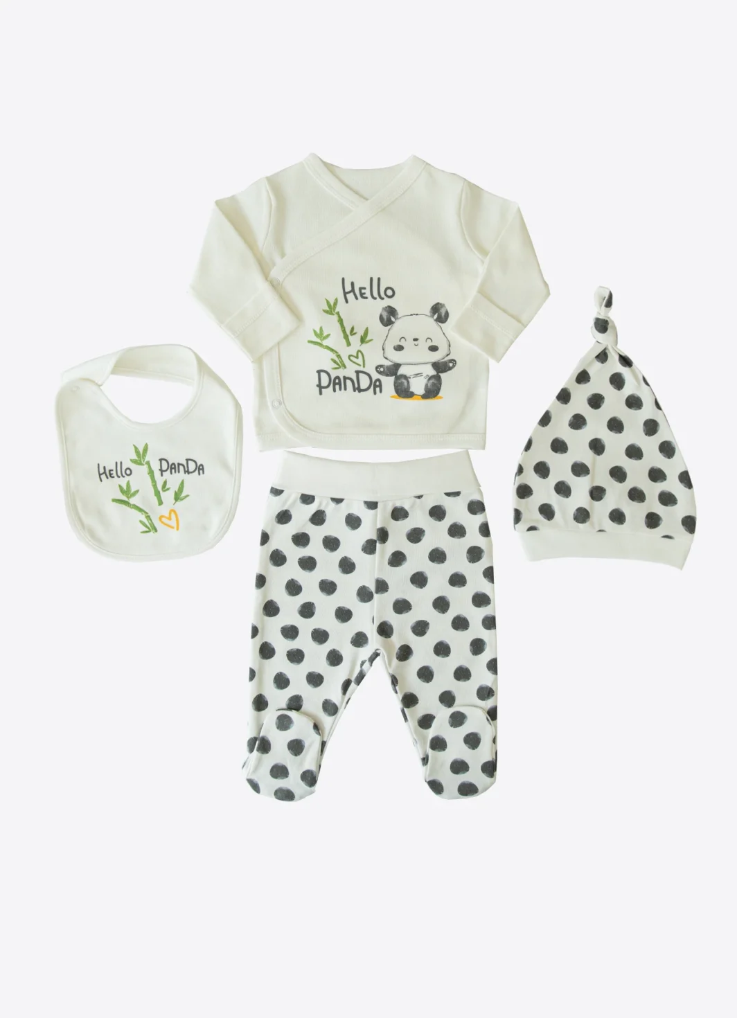 Set Nascita 4 pezzi Panda
